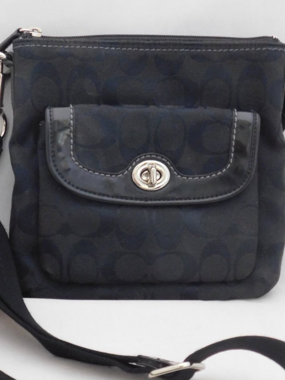 Coach Black Fabric Crossbody Bag